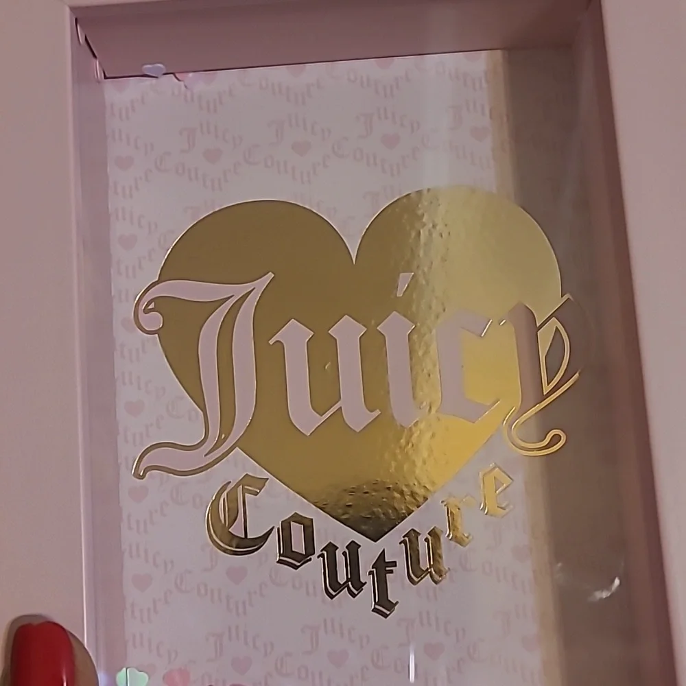 Juicy Couture Pink and Gold Heart Framed Art